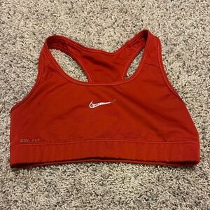 Nike Red Racerback Dri-FIT Sports Bra